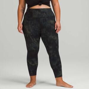 Like New Lululemon Align HR Leggings Sz 20 in Diamond Dye Graphite Grey Bronze